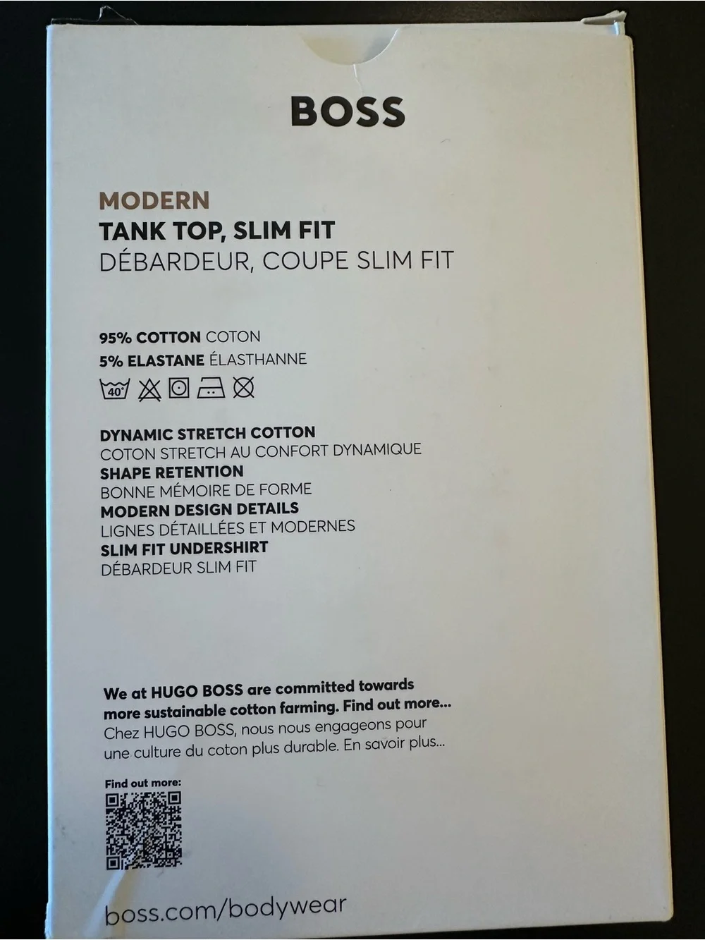 NWT BOSS Men's Modern Tank Top 2-Pack (Set of 2 Boxes) White XL